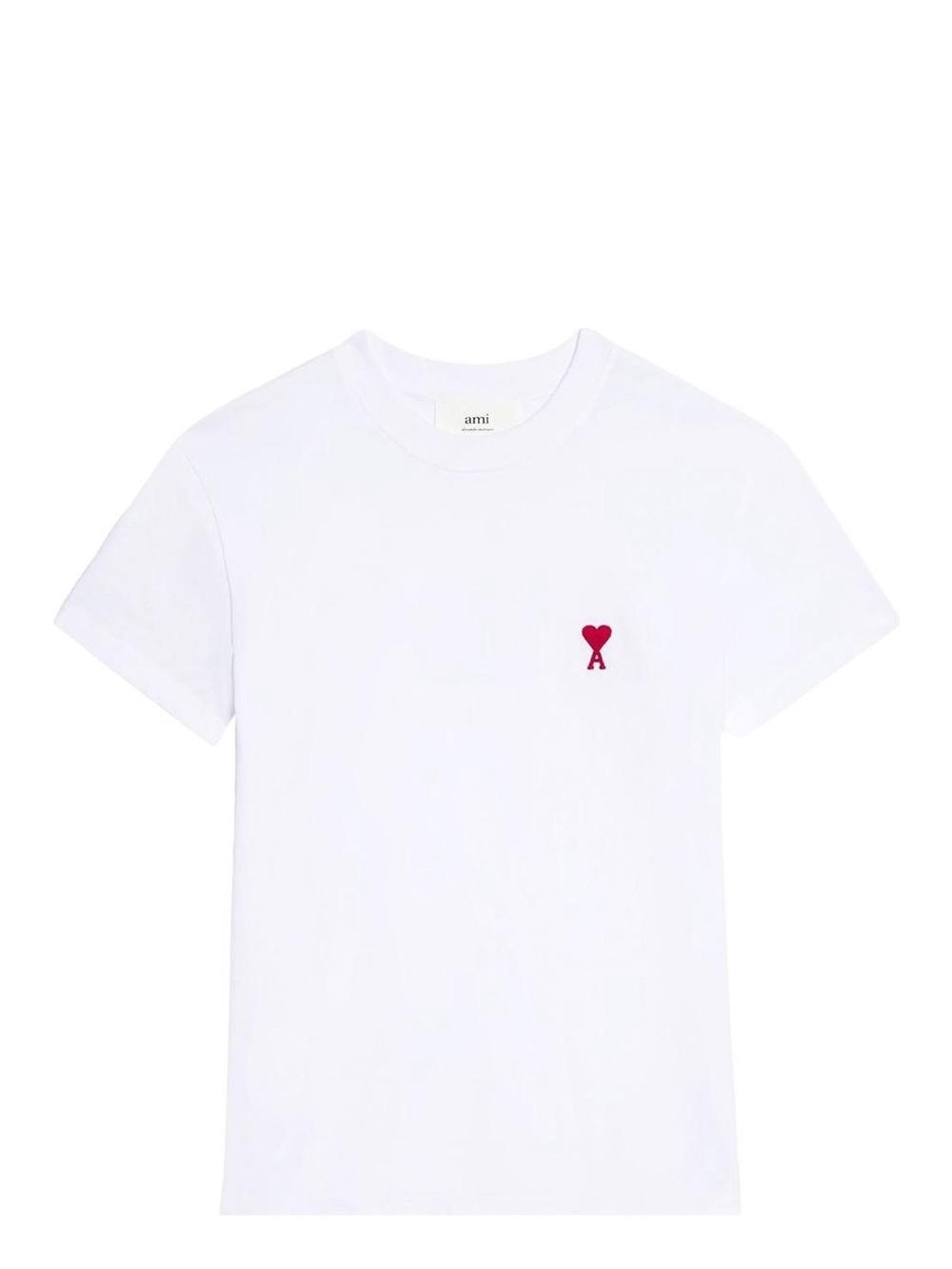 AMI White Heart Logo T-Shirt